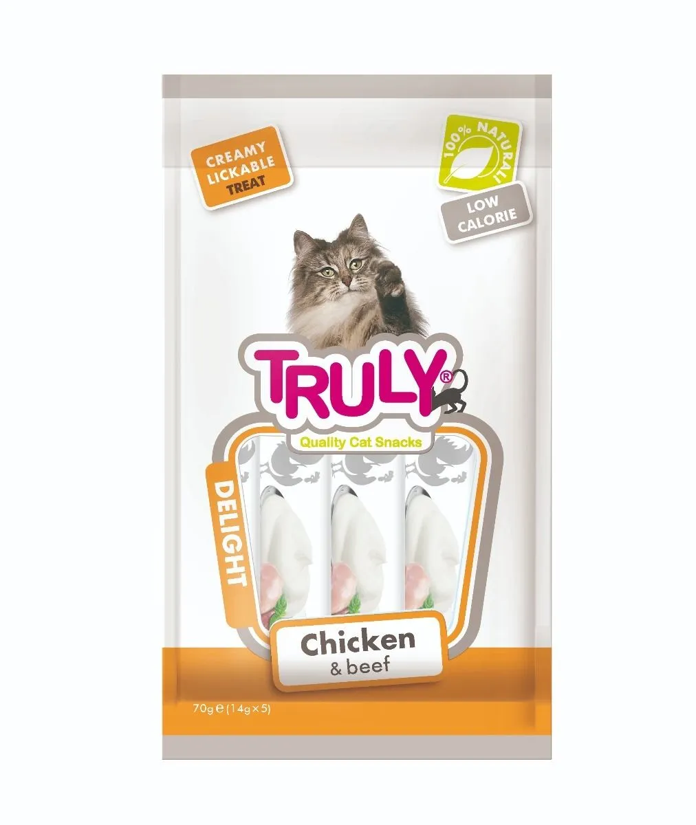 Truly Cat Creamy Lickable Chicken & Beef 70 g